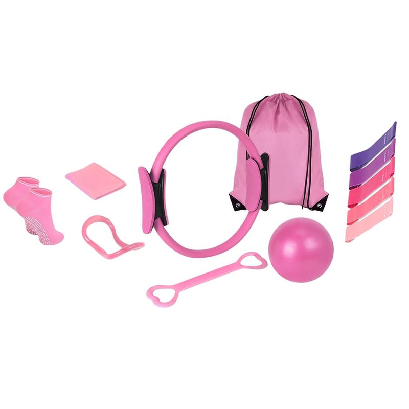 Pilates Yoga Or - AEF6-Kit Essencial de Pilates para Mulheres,