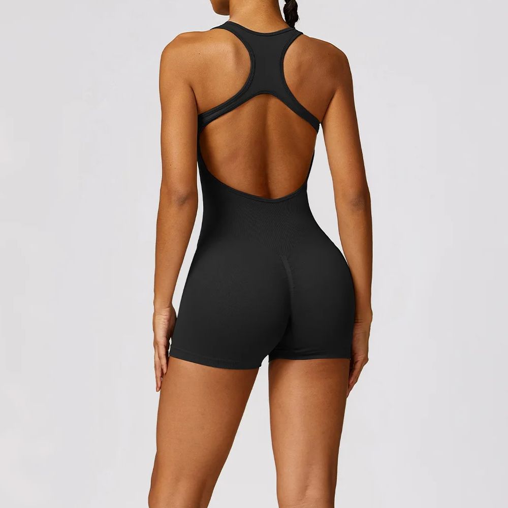 Pilates Yoga Set - Sexy voltar macacão conjunto de ginásio