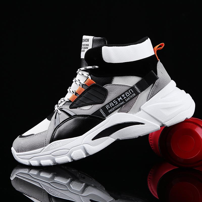 Pilates Yoga Footwear - Hightop-Sapatilhas Esportivas Masculinas, Sapatilhas de Cima