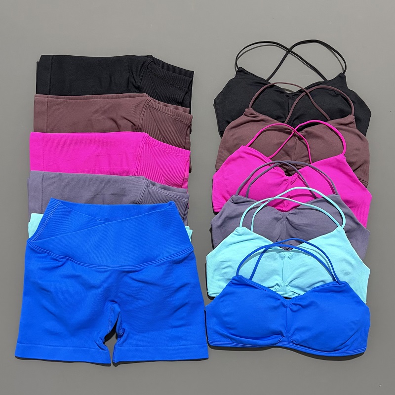 Pilates Yoga Set - 2 peça visão ginásio conjunto feminino
