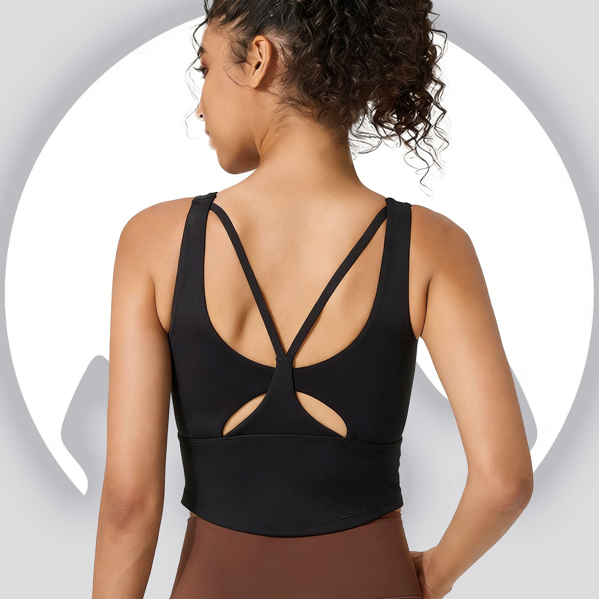 Pilates Yoga Workout - Sutiã Esportivo Feminino com Bojo Fixo