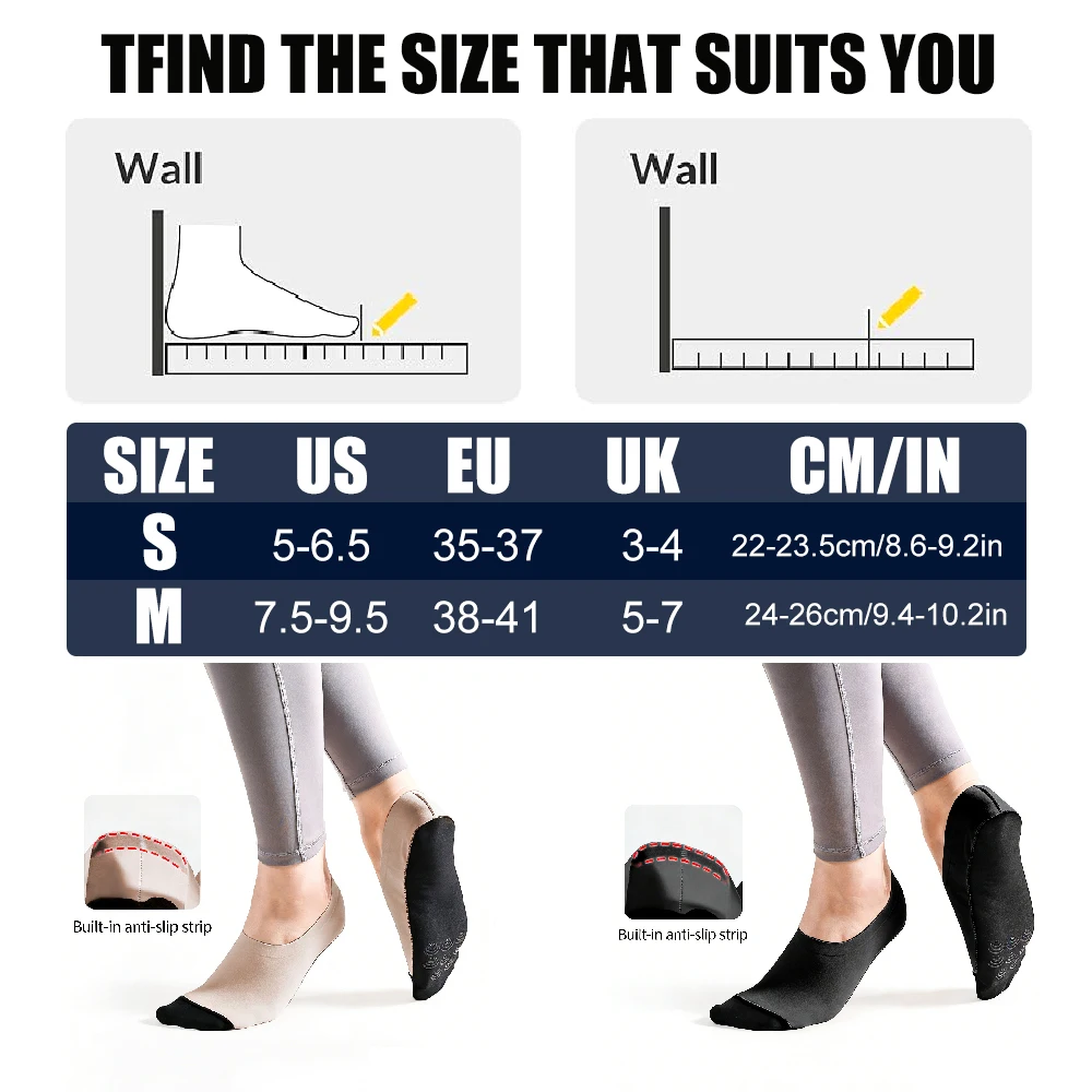 1 par de meias antiderrapantes - Pilates Yoga Footwear avaliação e preço