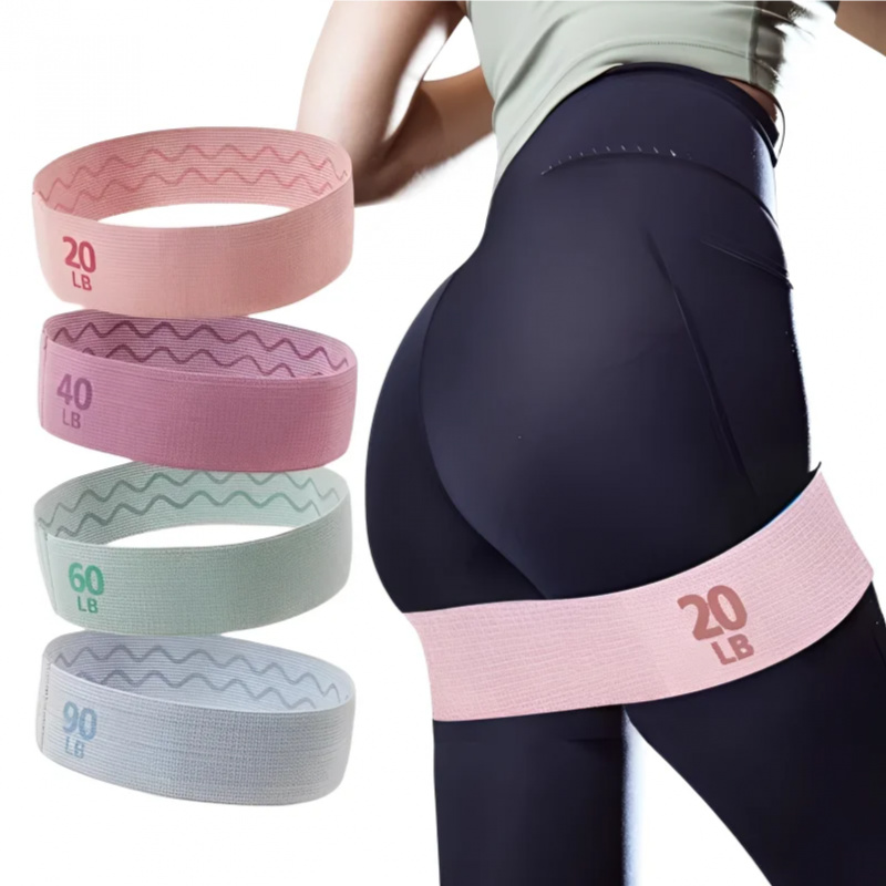20-90lb tecido elástico banda  - Pilates Yoga Joint avaliação e preço