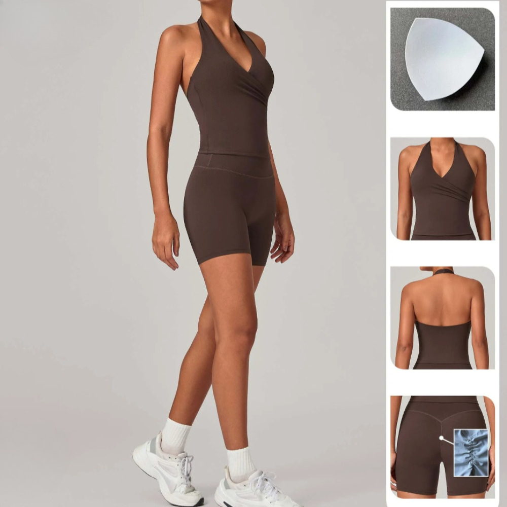 Conjunto Esportivo Feminino de - Pilates Yoga Set avaliação e preço