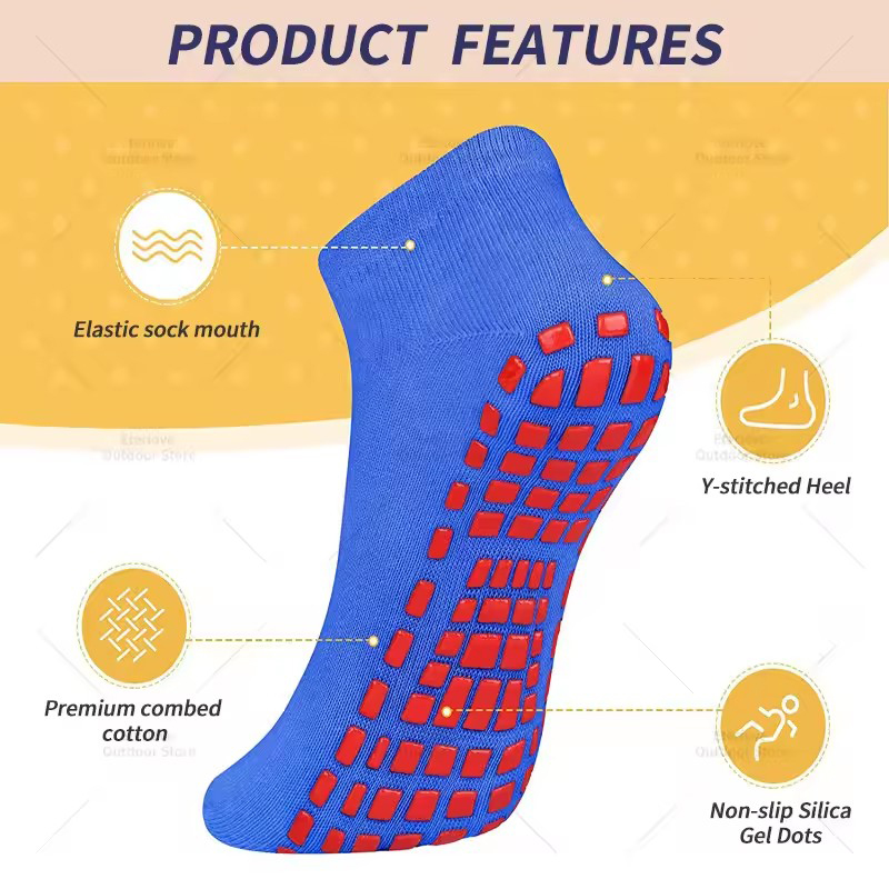 4 pares de meias de algodão pu - Pilates Yoga Footwear avaliação e preço