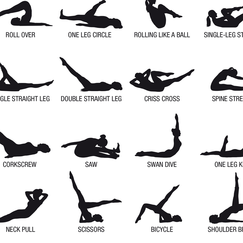 Pôster de Quadro de Exercícios - Pilates Yoga Workout avaliação e preço